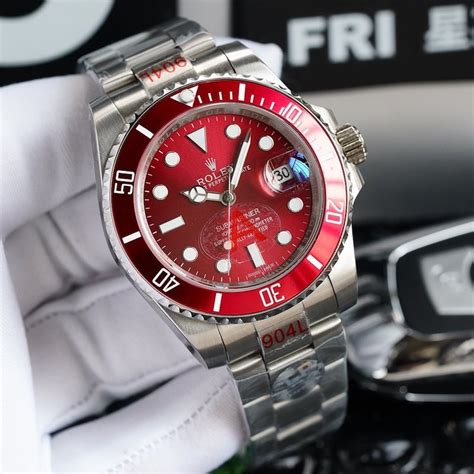 red face rolex watch|rolex submariner red face.